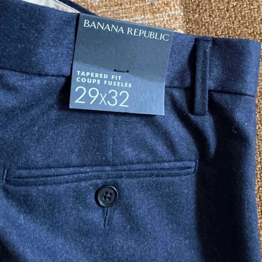 NWT Banana Republic Wool Flannel Trousers